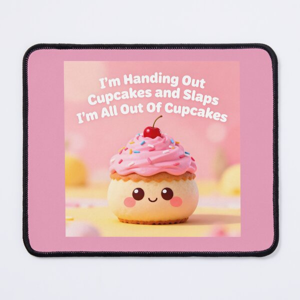 Item preview, Cupcakes and Slaps – Sweet but Sassy Cupcake Humor designed and sold by Buttonquill.