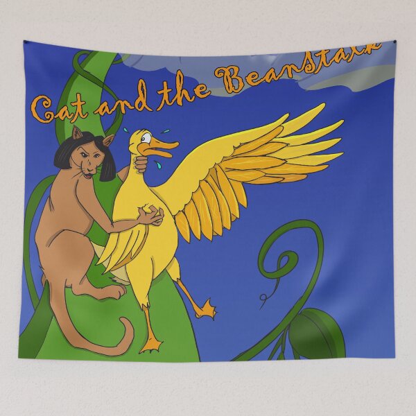 Item preview, Fairytale Cat And The Beanstalk Gift designed and sold by JollyGeniusInc.