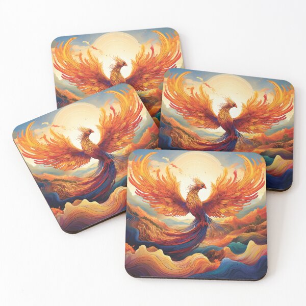 Item preview, Phoenix Rebirth – Abstract Fire and Light Fantasy Artwork designed and sold by MDKey DESIGN.