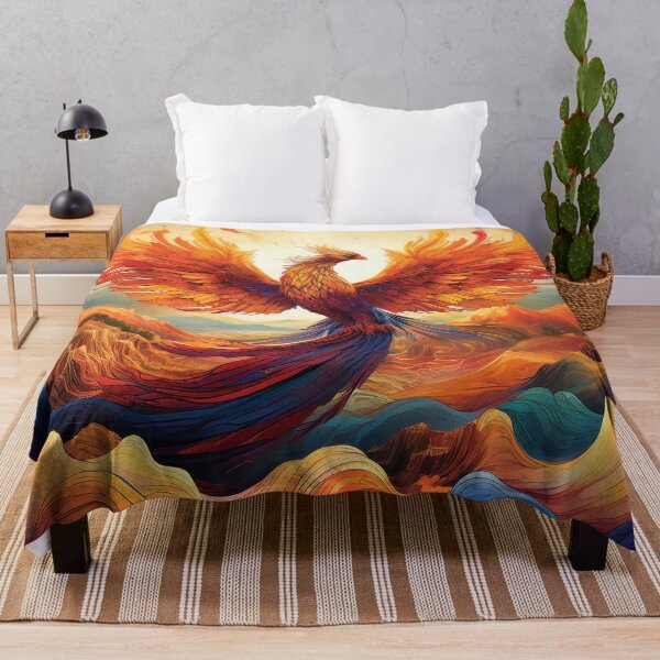 Item preview, Phoenix Rebirth – Abstract Fire and Light Fantasy Artwork designed and sold by MDKey DESIGN.