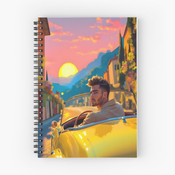 Item preview, Vintage convertible lemon yellow "Cyber Lemon" convertible - Romantic yellow car from Felia in Italian style for T-shirts designed and sold by Felia001.