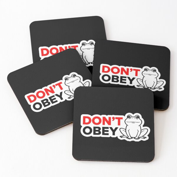Item preview, Don't Obey - portland frog text designed and sold by Affiniti.
