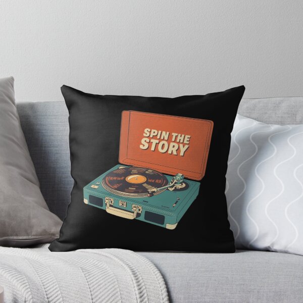 Item preview, Spin the Story: Vintage Portable Record Player Vinyl Music Pop Art designed and sold by Tucker-Art.