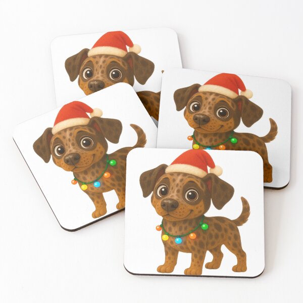 Item preview, Christmas American Leopard Hound designed and sold by Sillytoe.