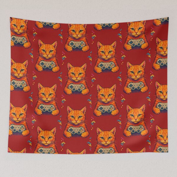 Item preview, Gamer Cat - Player One, Gaming Pet Design designed and sold by E.D.CH designs..