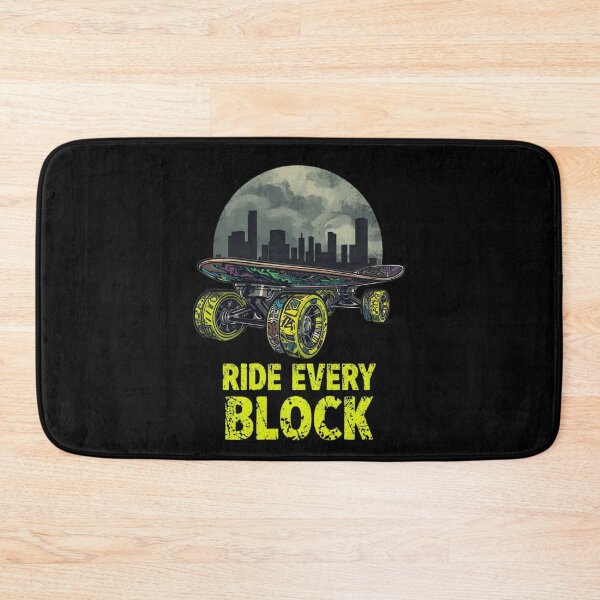 Item preview, Ride Every Block: Urban Skateboard Graffiti Wheels Cityscape Design designed and sold by Tucker-Art.