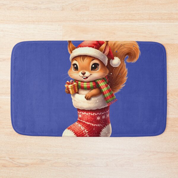 Item preview, Christmas Squirrel Stocking Stuffer | Cute Critter in a Holiday Sock designed and sold by E-SarnEdge.