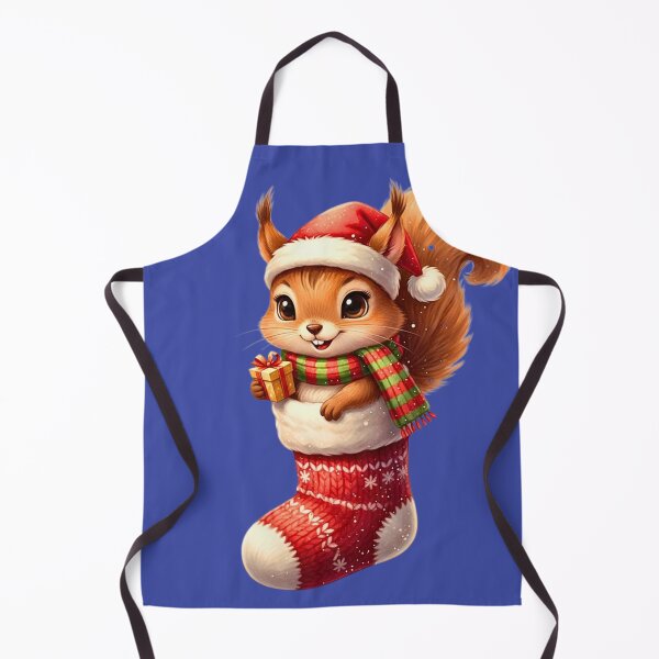 Item preview, Christmas Squirrel Stocking Stuffer | Cute Critter in a Holiday Sock designed and sold by E-SarnEdge.