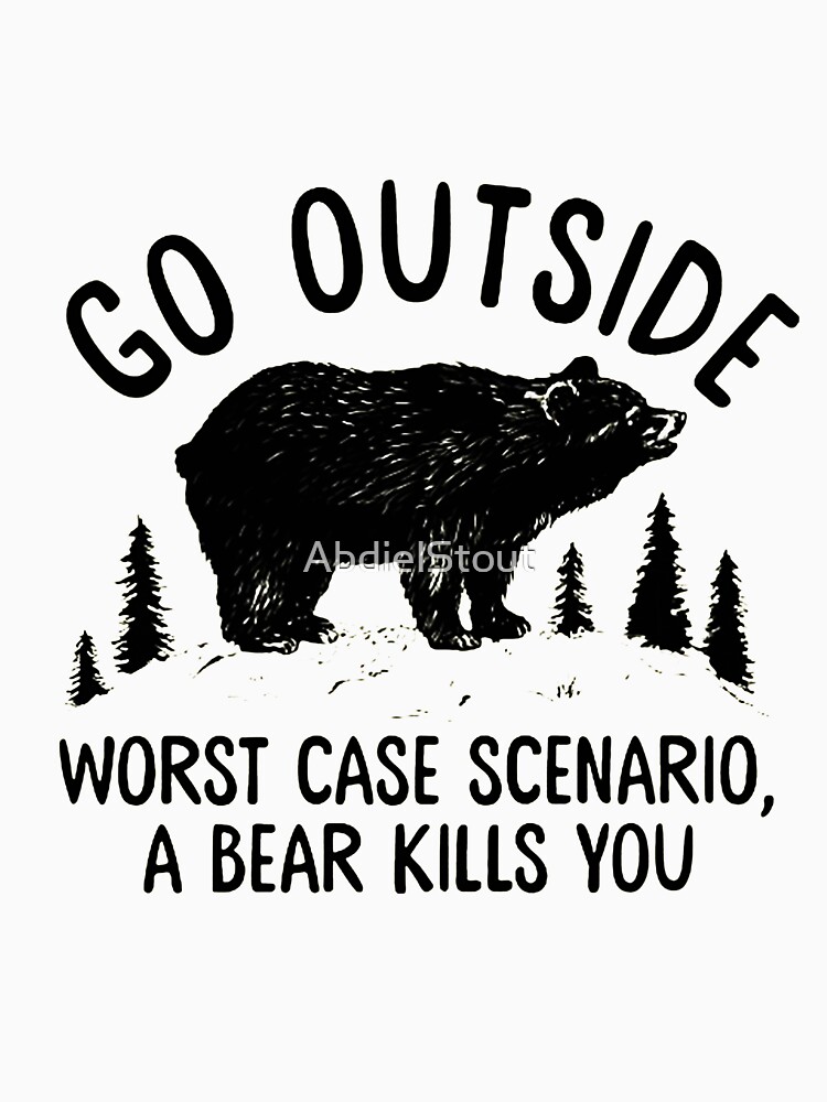 go outside bear t shirt