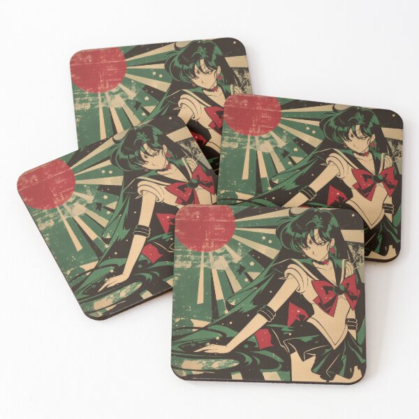 Item preview, Sailor Pluto Vintage Warned Poster  designed and sold by AnimeArsenalPrints.