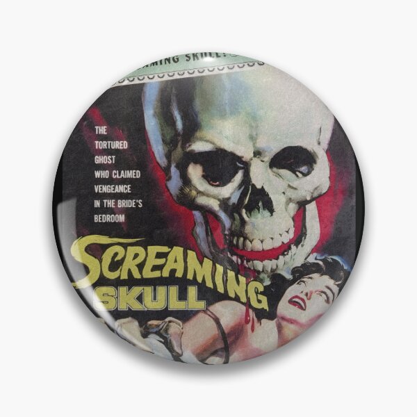 Item preview, Vintage / Retro Movie Screaming Skull Horror  designed and sold by Strong Paw Apparel.