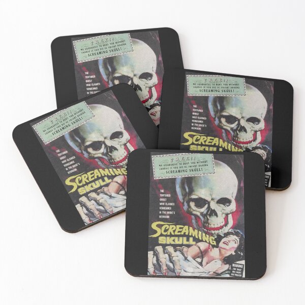 Item preview, Vintage / Retro Movie Screaming Skull Horror  designed and sold by Strong Paw Apparel.