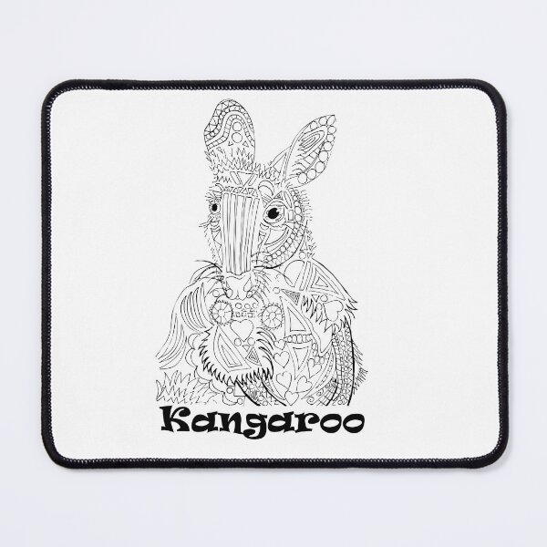 Item preview, Kangaroo B & W designed and sold by twistidd.