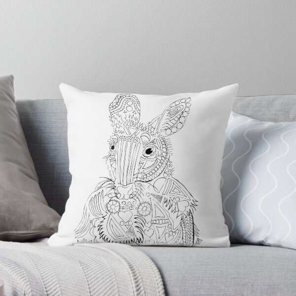 Item preview, Kangaroo B & W designed and sold by twistidd.
