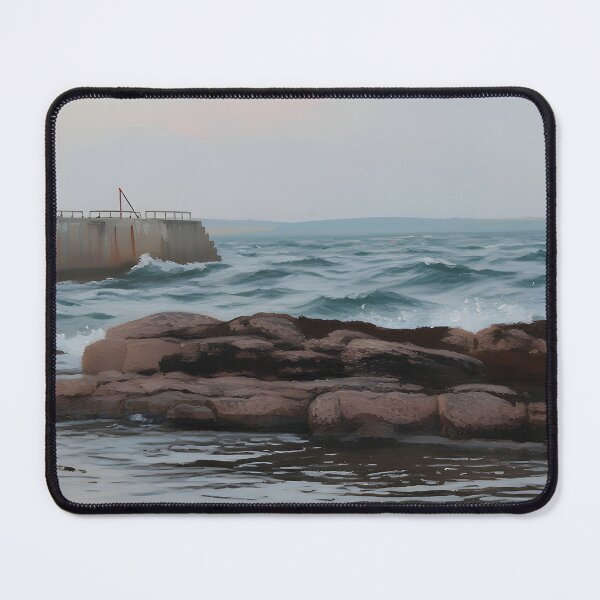 Item preview, A Pier in Donegal and Coastal Rocks. designed and sold by TirConnaill.