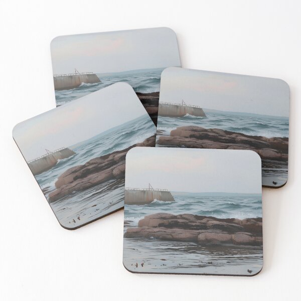 Item preview, A Pier in Donegal and Coastal Rocks. designed and sold by TirConnaill.