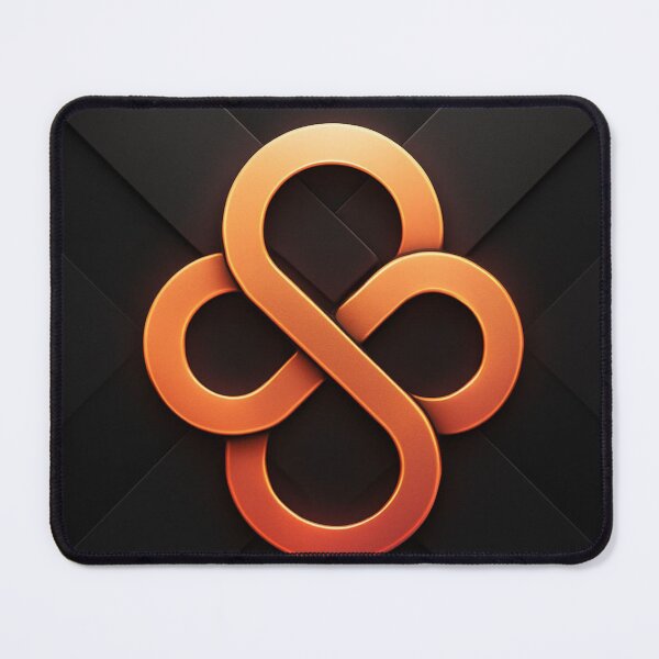 Item preview, Amber‑Rose Interlock Knot designed and sold by Omiro-Shop.