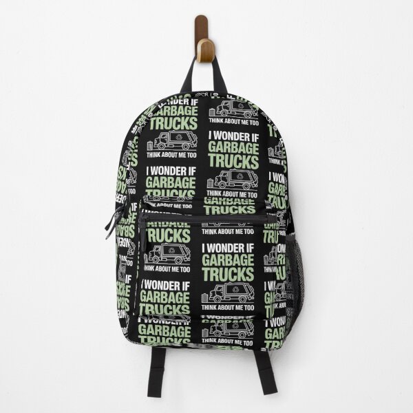 Item preview, Funny GarbageLove Quote – I Wonder If Garbage Trucks Think About Me Too designed and sold by Gogetgiggles.