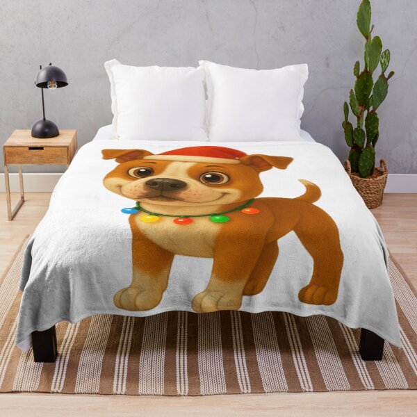 Item preview, Christmas American Staffordshire Terrier designed and sold by Sillytoe.