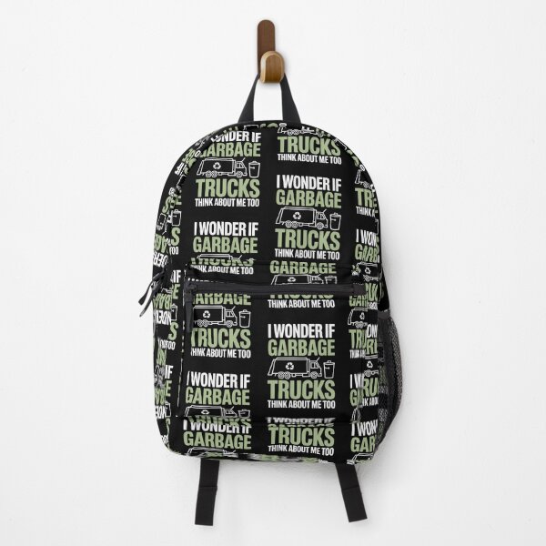Item preview, Funny GarbageLove Quote – I Wonder If Garbage Trucks Think About Me Too designed and sold by Gogetgiggles.