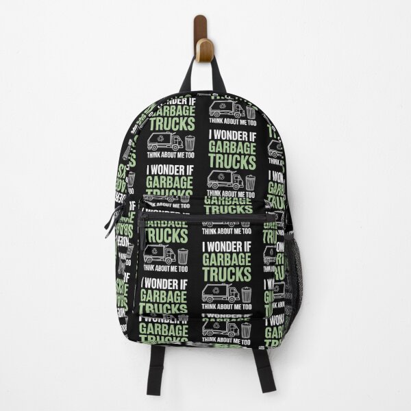 Item preview, Funny GarbageLove Quote – I Wonder If Garbage Trucks Think About Me Too designed and sold by Gogetgiggles.