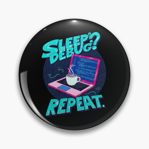 Item preview, Sleep Debug Repeat: Programmer Coder Laptop Coffee Pop Art Design designed and sold by Tucker-Art.