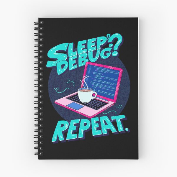 Item preview, Sleep Debug Repeat: Programmer Coder Laptop Coffee Pop Art Design designed and sold by Tucker-Art.