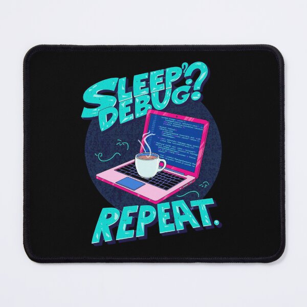 Item preview, Sleep Debug Repeat: Programmer Coder Laptop Coffee Pop Art Design designed and sold by Tucker-Art.