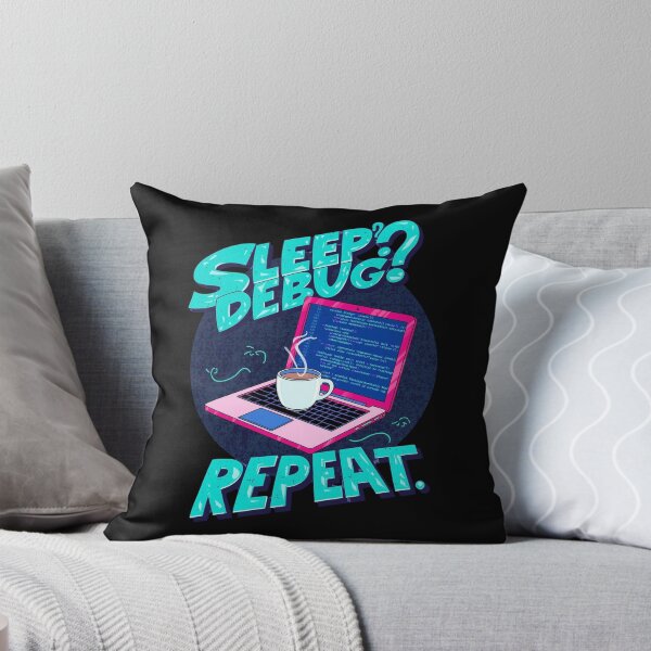 Item preview, Sleep Debug Repeat: Programmer Coder Laptop Coffee Pop Art Design designed and sold by Tucker-Art.