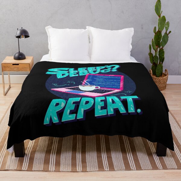 Item preview, Sleep Debug Repeat: Programmer Coder Laptop Coffee Pop Art Design designed and sold by Tucker-Art.