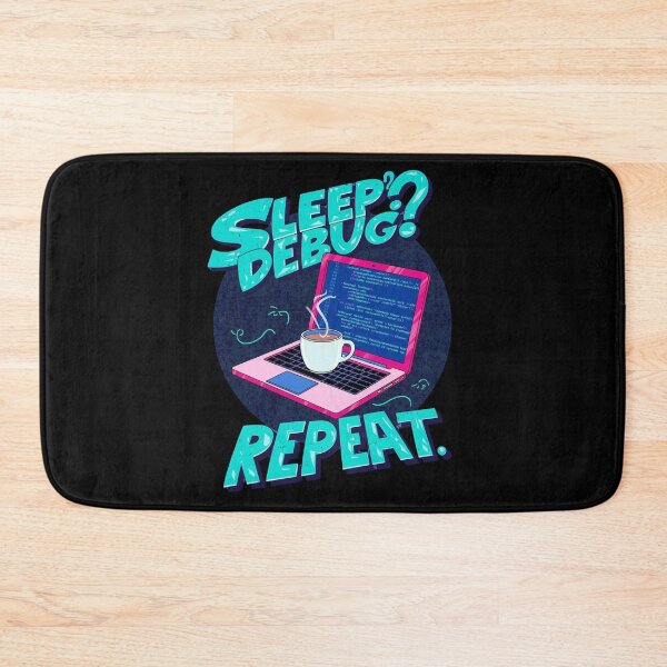 Item preview, Sleep Debug Repeat: Programmer Coder Laptop Coffee Pop Art Design designed and sold by Tucker-Art.