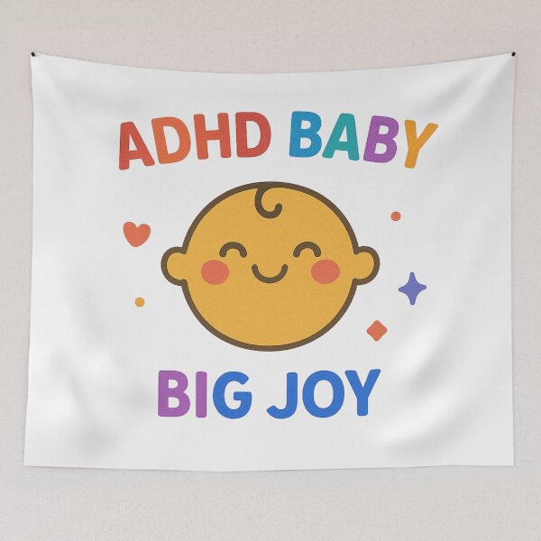 Item preview, ADHD Baby Big Joy – Cute Neurodiverse Design designed and sold by MomParentADHD.