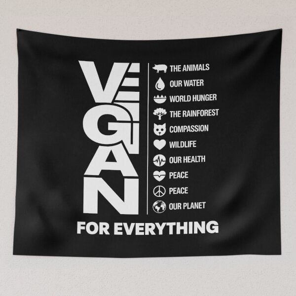 Item preview, Powerful VeganLifestyle Quote – Vegan for Everything Design designed and sold by Gogetgiggles.