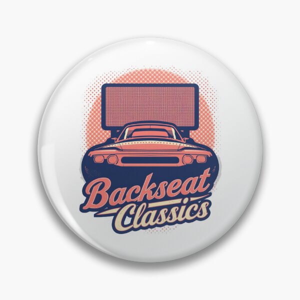 Item preview, Backseat Classics: Vintage Drive-In Movie Muscle Car Pop Art Design designed and sold by Tucker-Art.