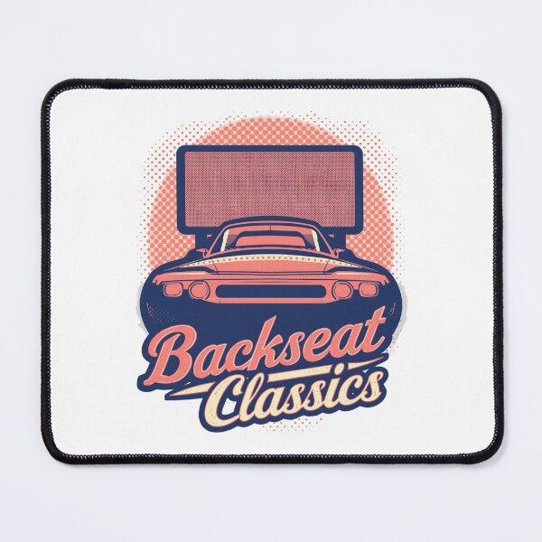 Item preview, Backseat Classics: Vintage Drive-In Movie Muscle Car Pop Art Design designed and sold by Tucker-Art.