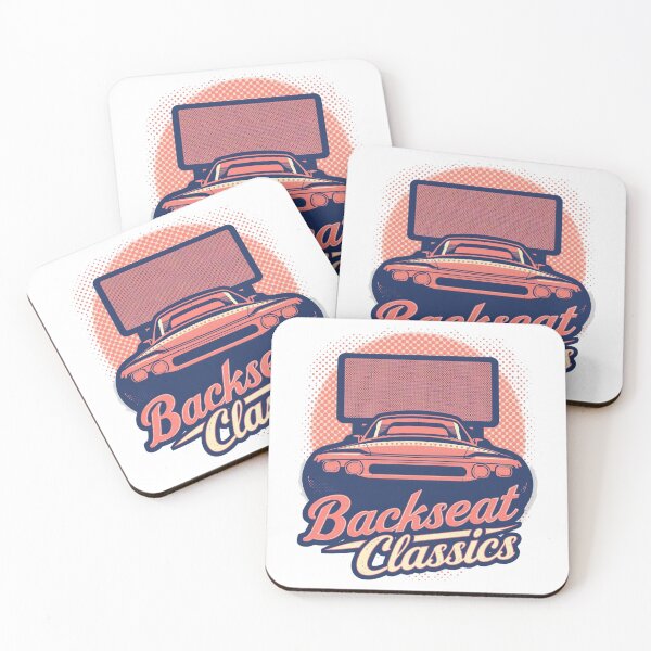 Item preview, Backseat Classics: Vintage Drive-In Movie Muscle Car Pop Art Design designed and sold by Tucker-Art.