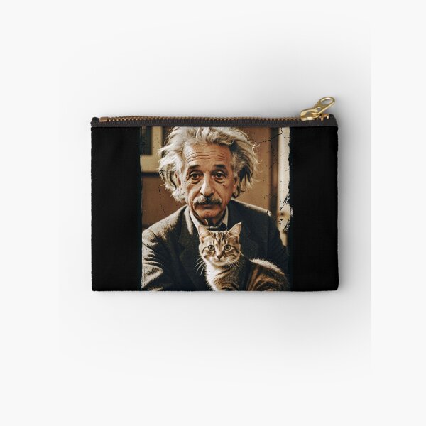 Item preview, Vintage / Retro Albert Einstein with a Kitty!  designed and sold by Strong Paw Apparel.