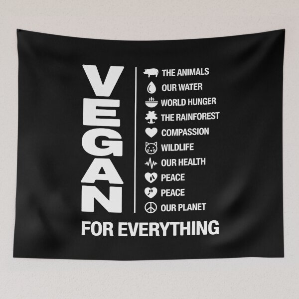 Item preview, Powerful VeganLifestyle Quote – Vegan for Everything Design designed and sold by Gogetgiggles.