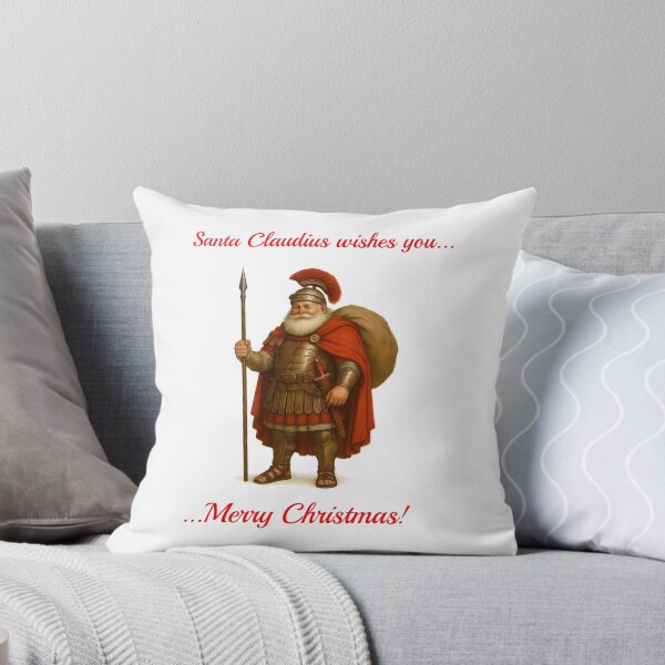 Item preview, Santa Claudius wishes you Merry Christmas - Roman Santa Claus designed and sold by WirelessChimp.
