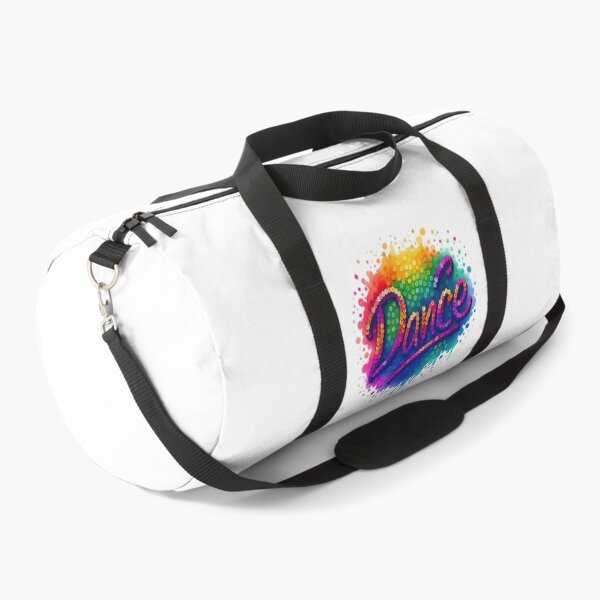 Item preview, Colorful Sequin Dance Typography with Rainbow Splashes designed and sold by ArtfulWeave.