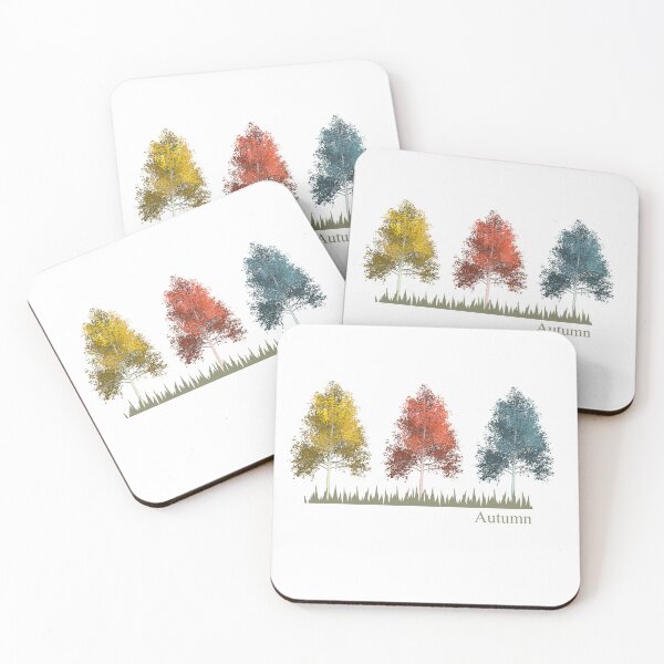 Item preview, Three Autumn Trees - Minimalist Design designed and sold by JuanaDesigns.