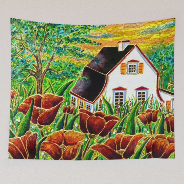 Item preview, Countryside scene in bloom designed and sold by Ginette Ash.