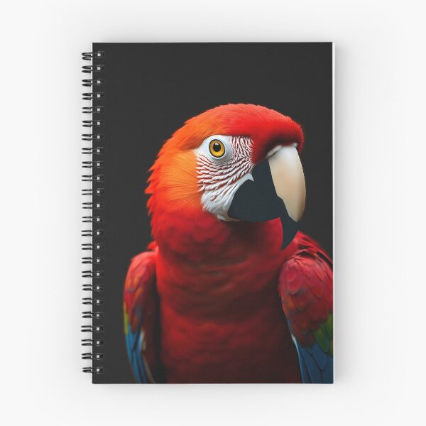 Item preview, Bright Scarlet Tropical Macaw Bird Art - Realistic digital design from Felia for stylish clothes designed and sold by Felia001.