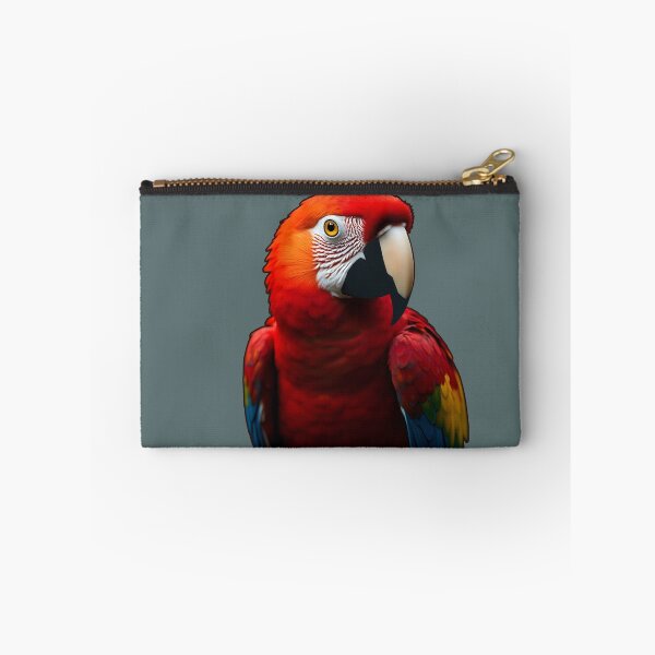 Item preview, Bright Scarlet Tropical Macaw Bird Art - Realistic digital design from Felia for stylish clothes designed and sold by Felia001.