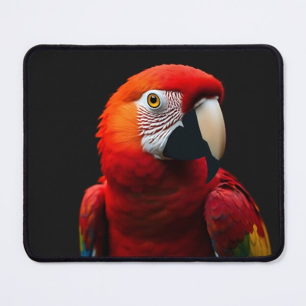Item preview, Bright Scarlet Tropical Macaw Bird Art - Realistic digital design from Felia for stylish clothes designed and sold by Felia001.