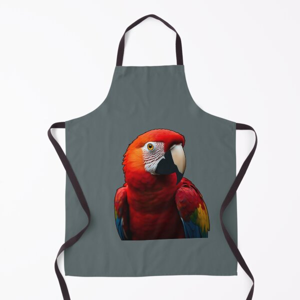 Item preview, Bright Scarlet Tropical Macaw Bird Art - Realistic digital design from Felia for stylish clothes designed and sold by Felia001.