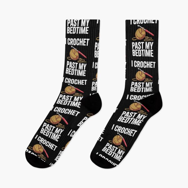 Item preview, Funny CrochetAddict Quote – I Crochet Past My Bedtime Design designed and sold by Gogetgiggles.