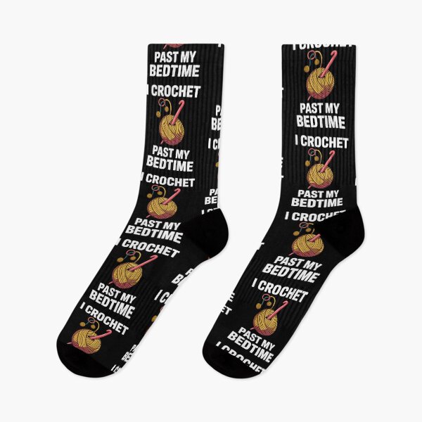 Item preview, Funny CrochetAddict Quote – I Crochet Past My Bedtime Design designed and sold by Gogetgiggles.