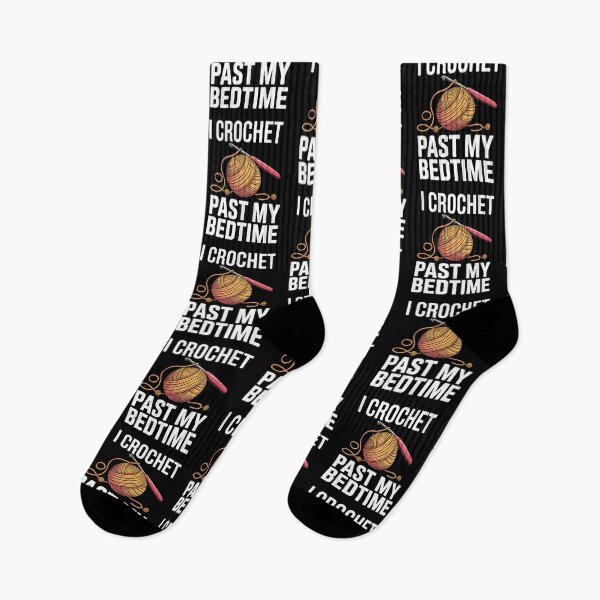 Item preview, Funny CrochetAddict Quote – I Crochet Past My Bedtime Design designed and sold by Gogetgiggles.