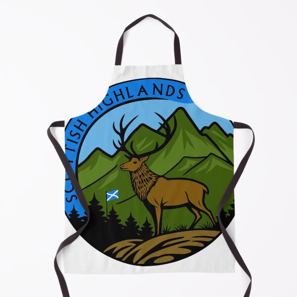 Item preview, Scottish Highlands round badge design with Highland Stag designed and sold by Aux Arc.